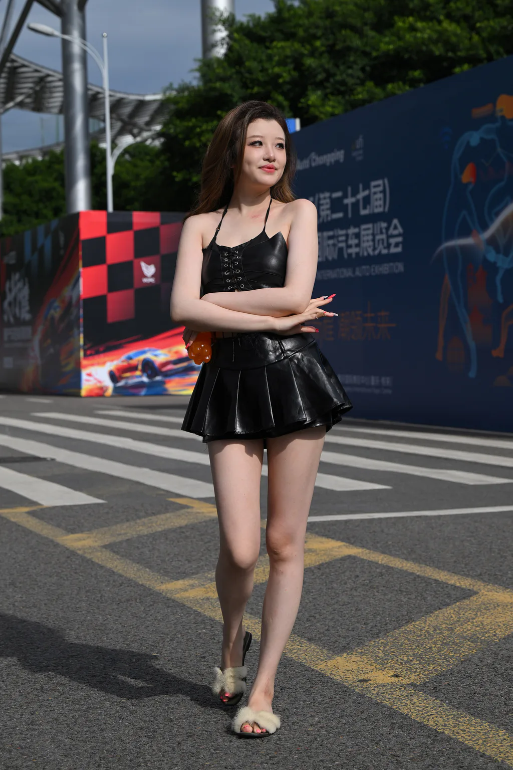 精选街拍作品 NO.6698 黑色超短皮裙[173P/239MB]插图