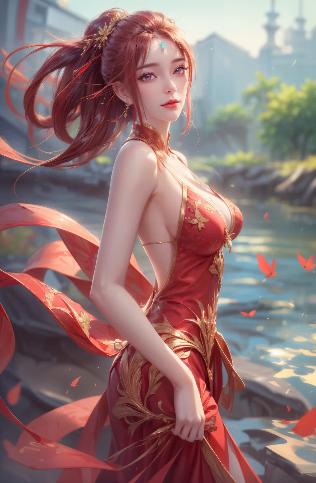 AI绘画 1068 完美世界-红凰[15P/127M]插图