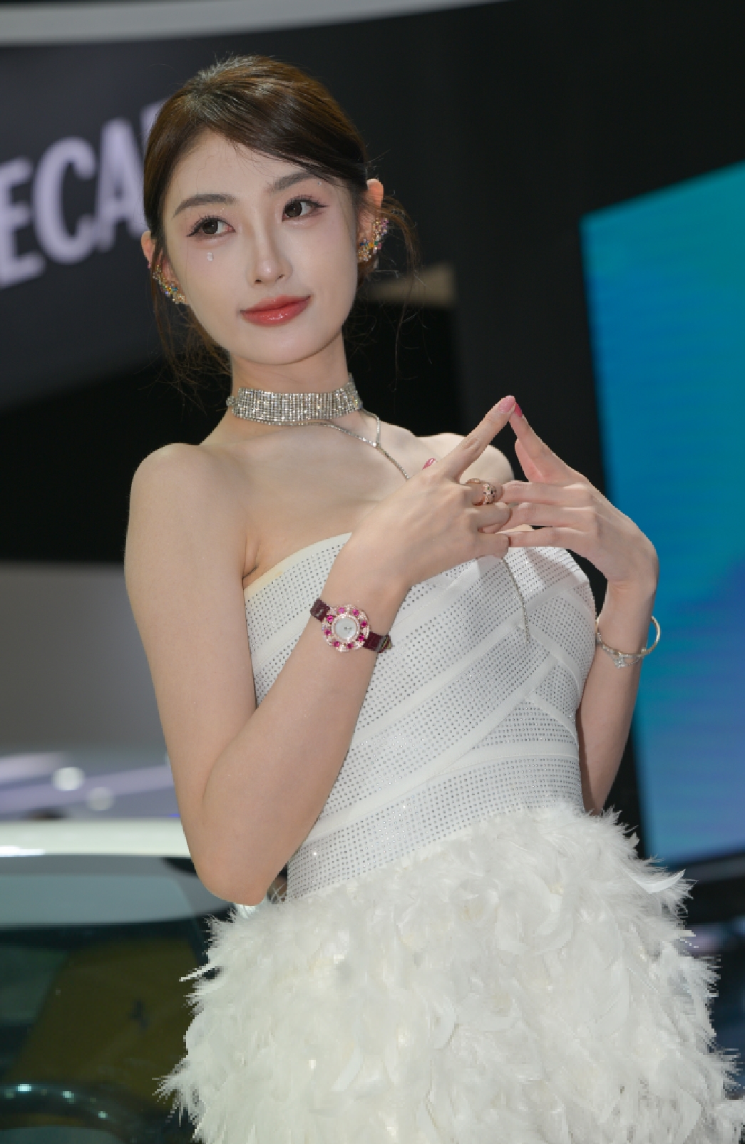 法拉利车模珍妮 2026深圳车展白色短裙系列图（三）[40P/1004.09Mb]插图2