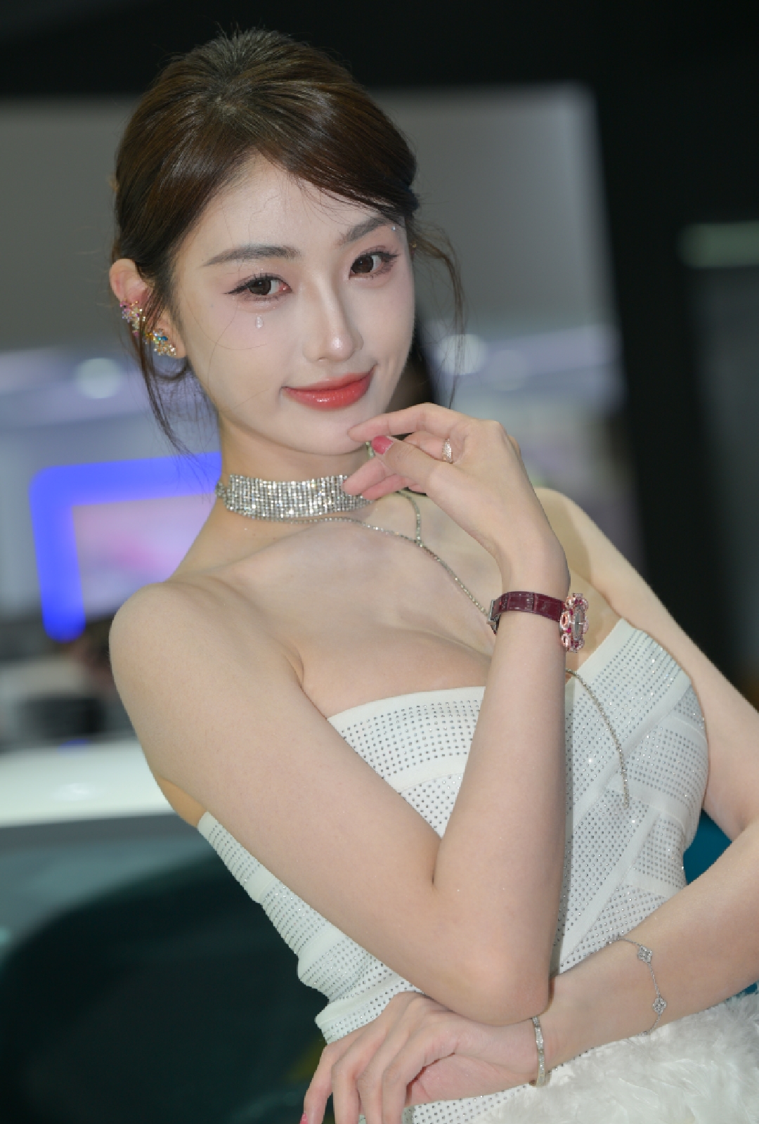 法拉利车模珍妮 2026深圳车展白色短裙系列图（四）[40P/1.05Gb]插图2