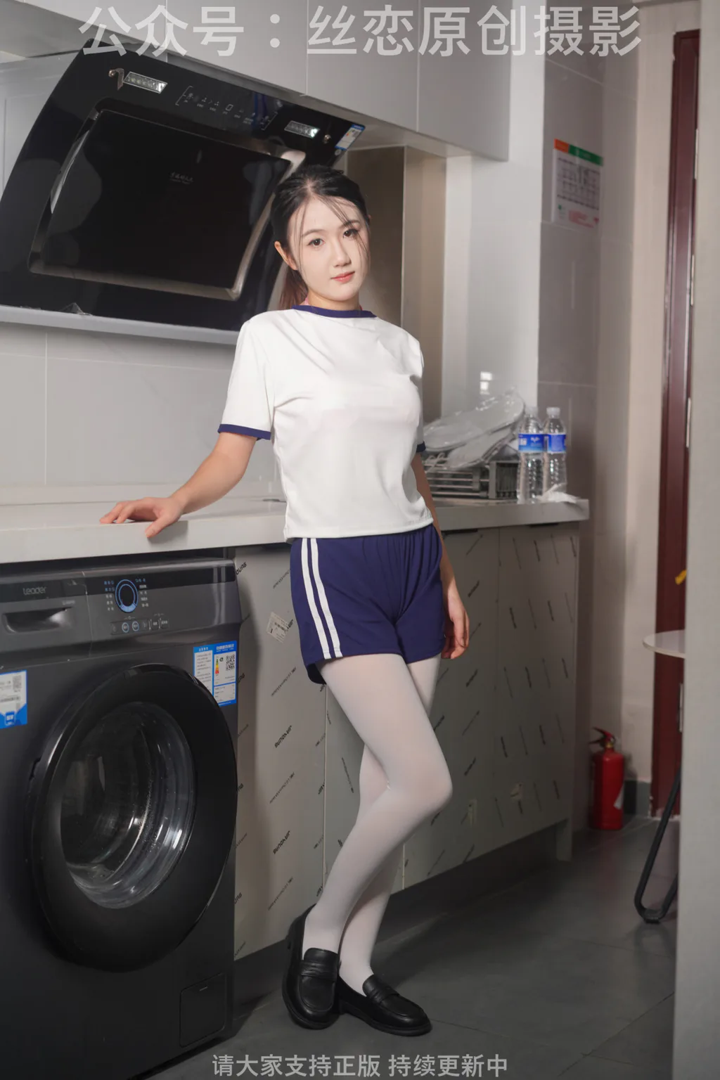 丝恋摄影 NO.006 幺幺-厚白丝 乐福鞋 水手服[159P/1V/5.38GB]插图1