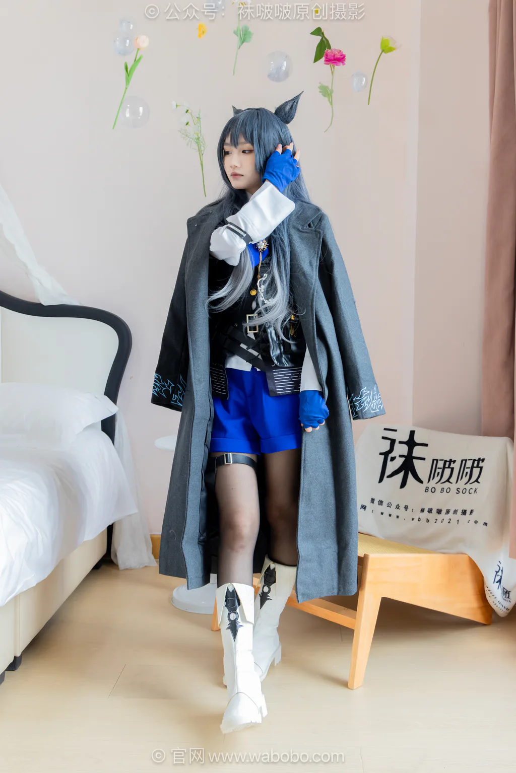 [BoBoSocks袜啵啵]NO.675 甜甜圈-靴子、纯白棉袜、薄黑丝[152P/1V/6.37GB]插图1