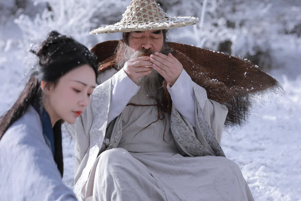 [YITUYU艺图语]2023.04.16 风雪夜归人 素昧在路上&汉服爷爷云中鹤 [24+1P/348MB]插图2