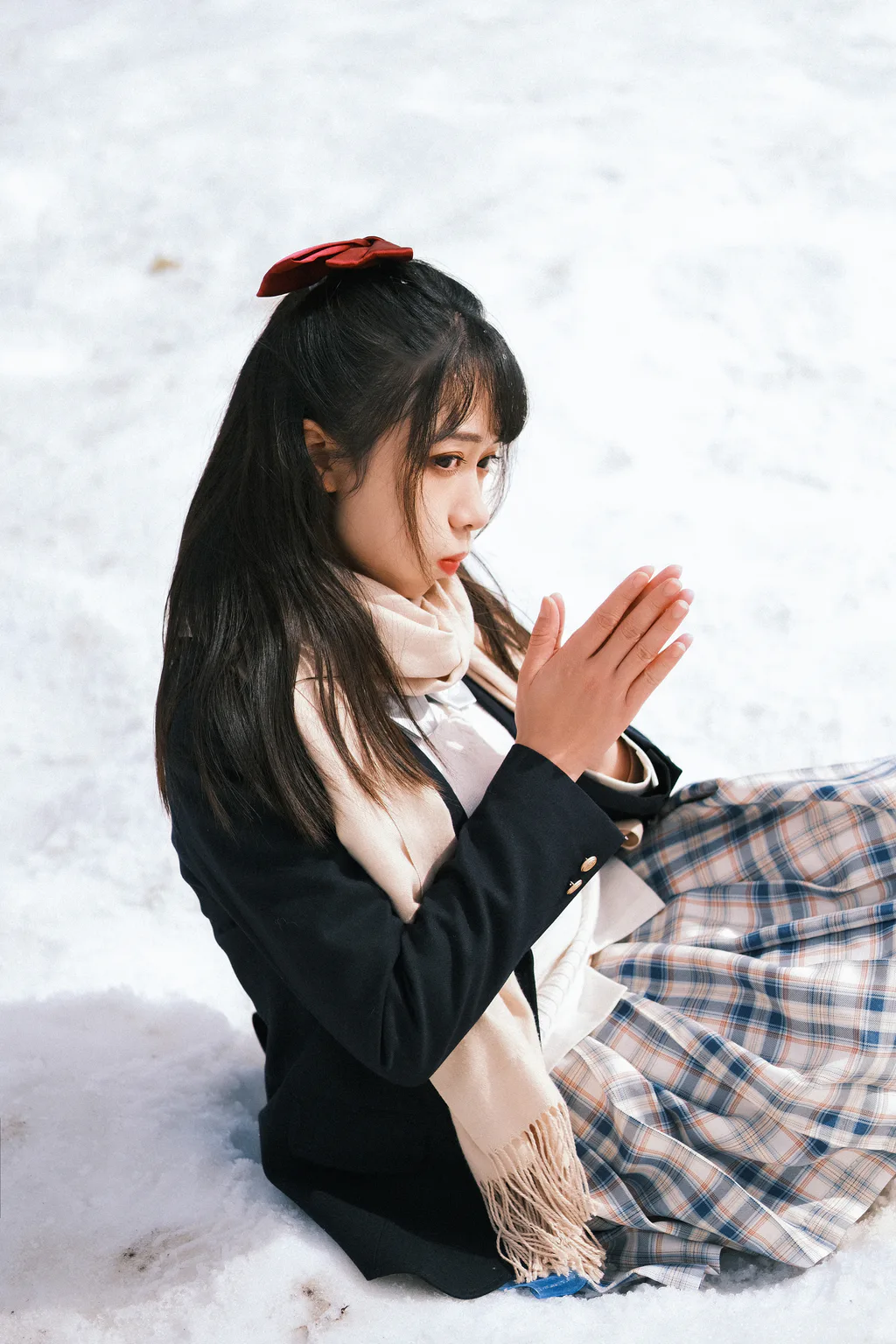 [YITUYU艺图语]2023.04.21 日系少女雪景写真 小风[23+1P/263MB]插图1