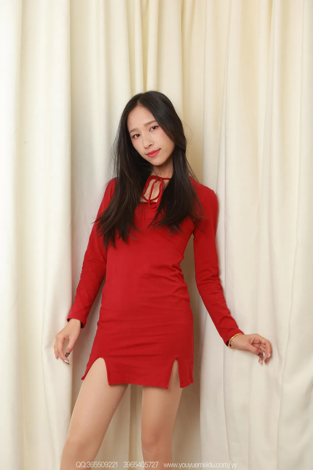 [IESS异思趣向] 2026.03.05 丝享家2283：美子《开叉红裙》[91P/73MB]插图3