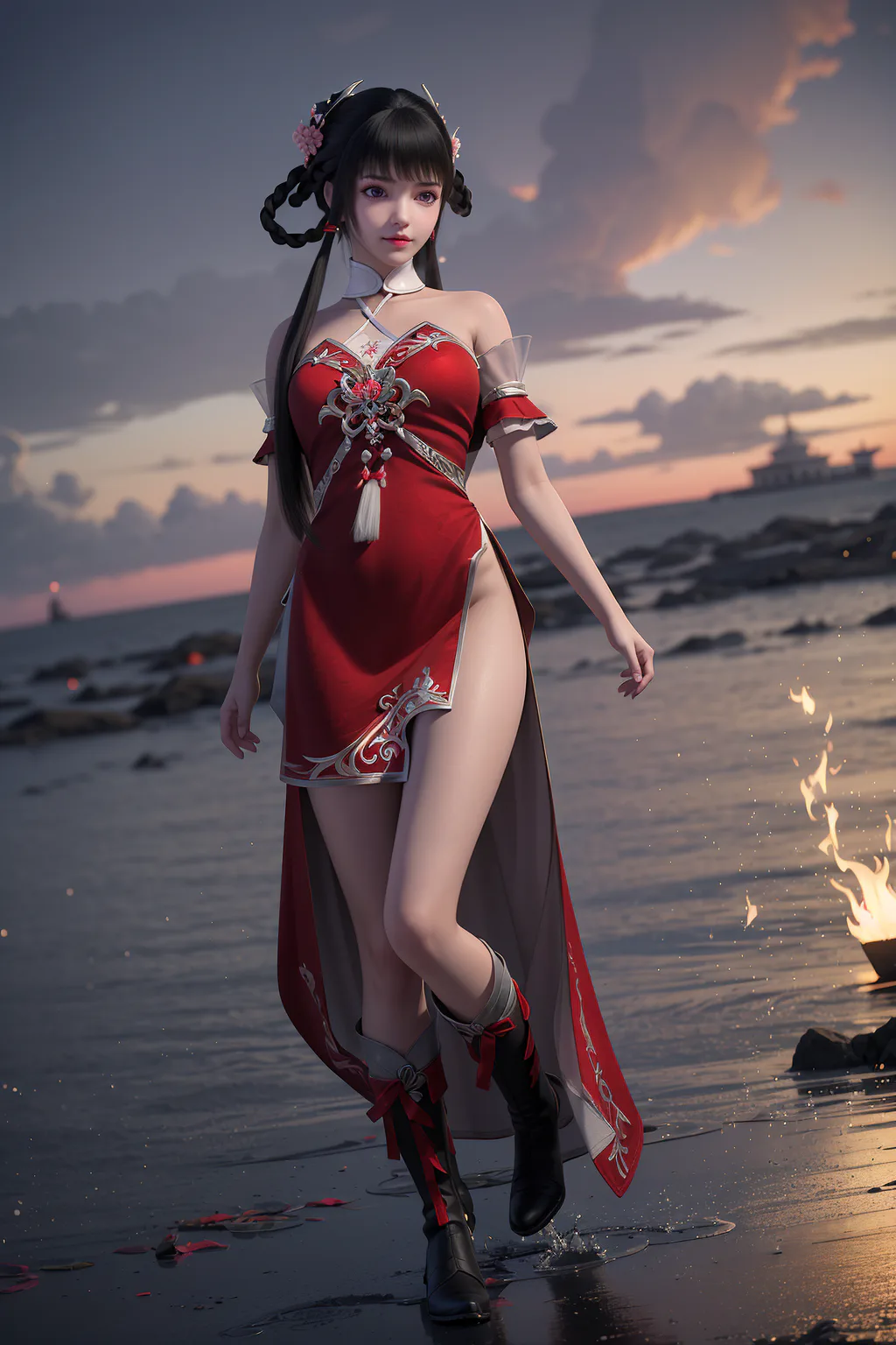 AI绘画 1146 完美世界-火灵儿[40P/1483M]插图
