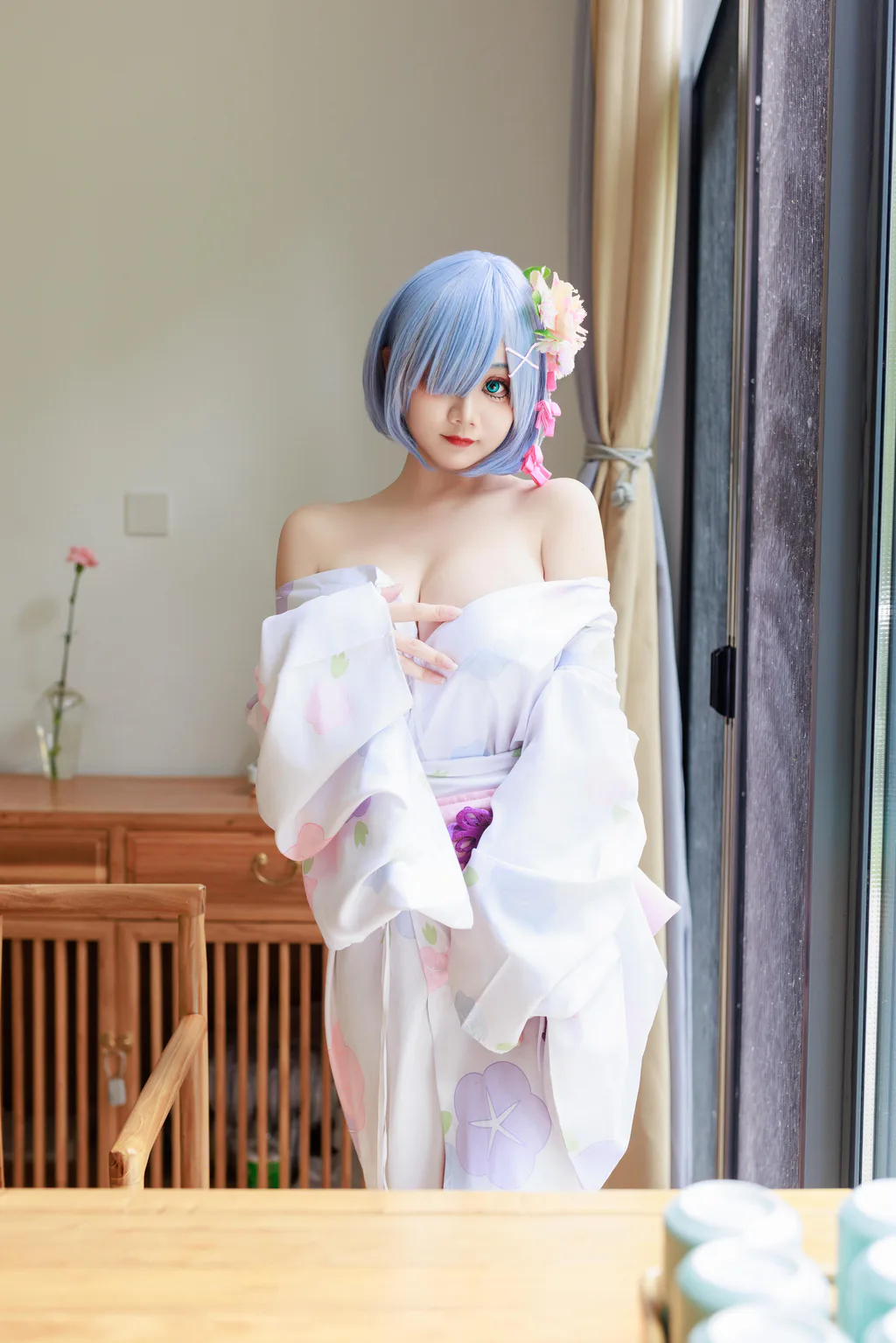 阿雪雪 NO.017 – 蕾姆和服[19P/81MB]插图1