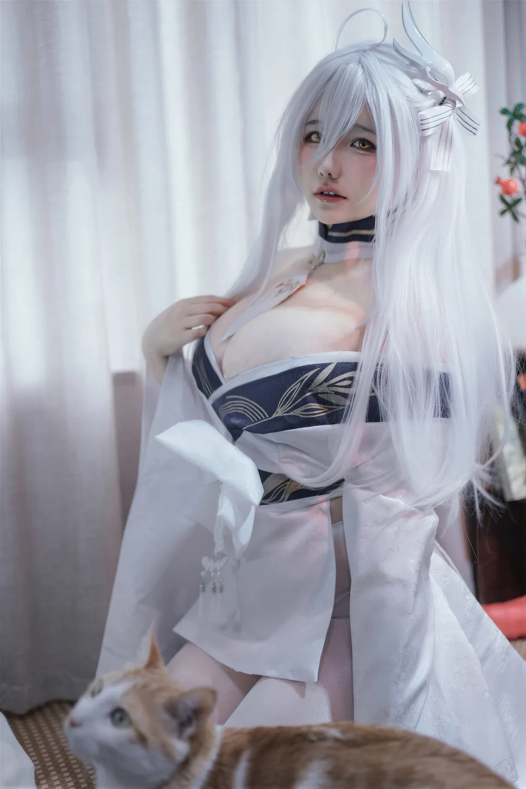 阿半今天很开心 NO.045 – 碧蓝航线 白凤和服[44P/1V/687MB]插图2