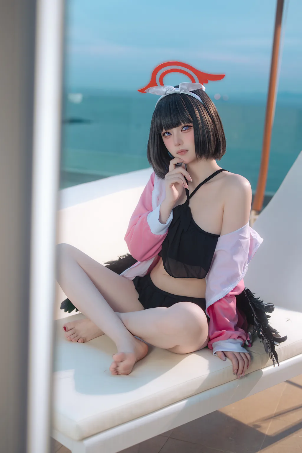 屿鱼 NO.071 – 蔚蓝档案 静山真白泳装[30P/218MB]插图2