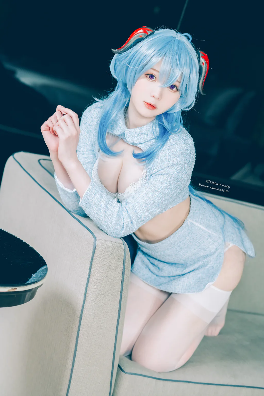 霜月shimo NO.136 – Ganyu lingerie[15P/100MB]插图2