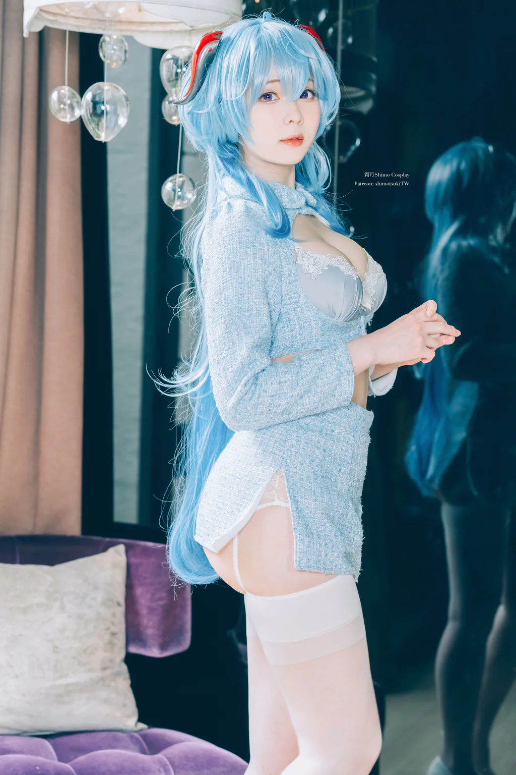 霜月shimo NO.136 – Ganyu lingerie[15P/100MB]插图1