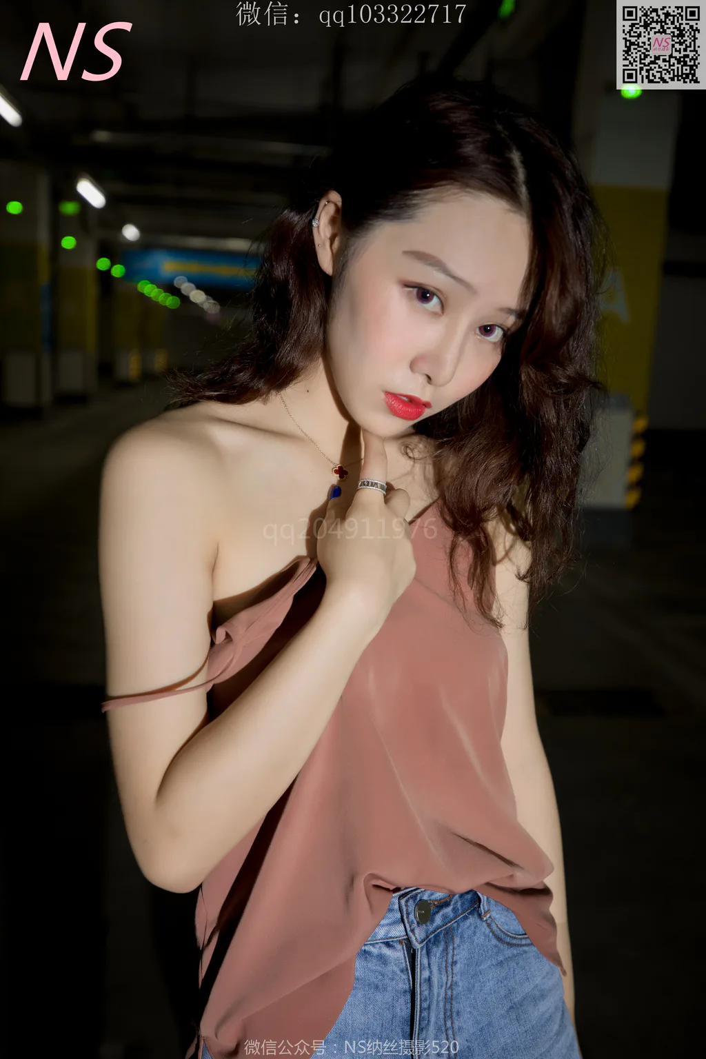 [纳丝摄影]0160 小朱茵 地下车库的丝袜美腿女郎[64P/423MB]插图2