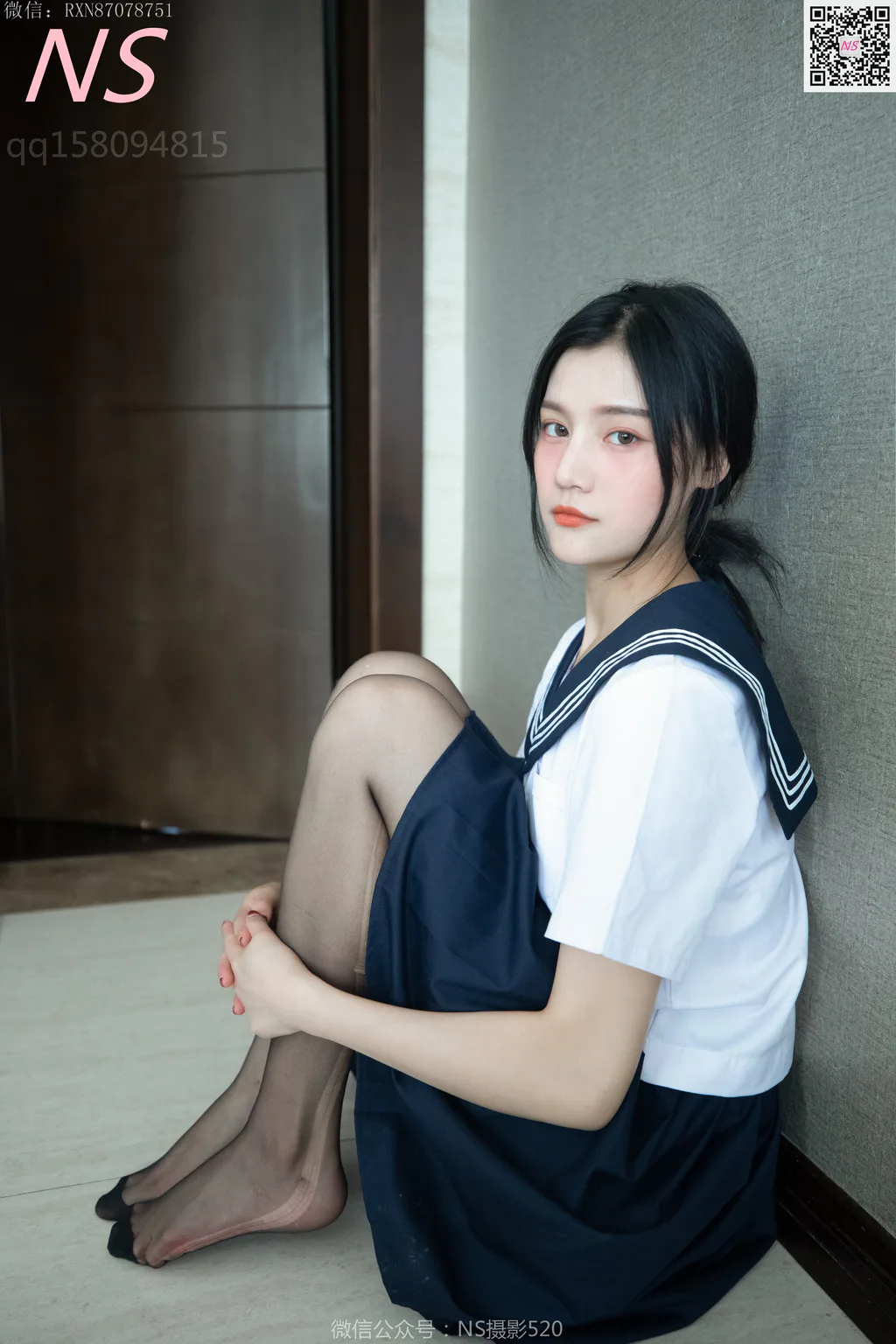 [纳丝摄影]0141 子涵 黑色丝袜的家居生活[59P/521MB]插图2