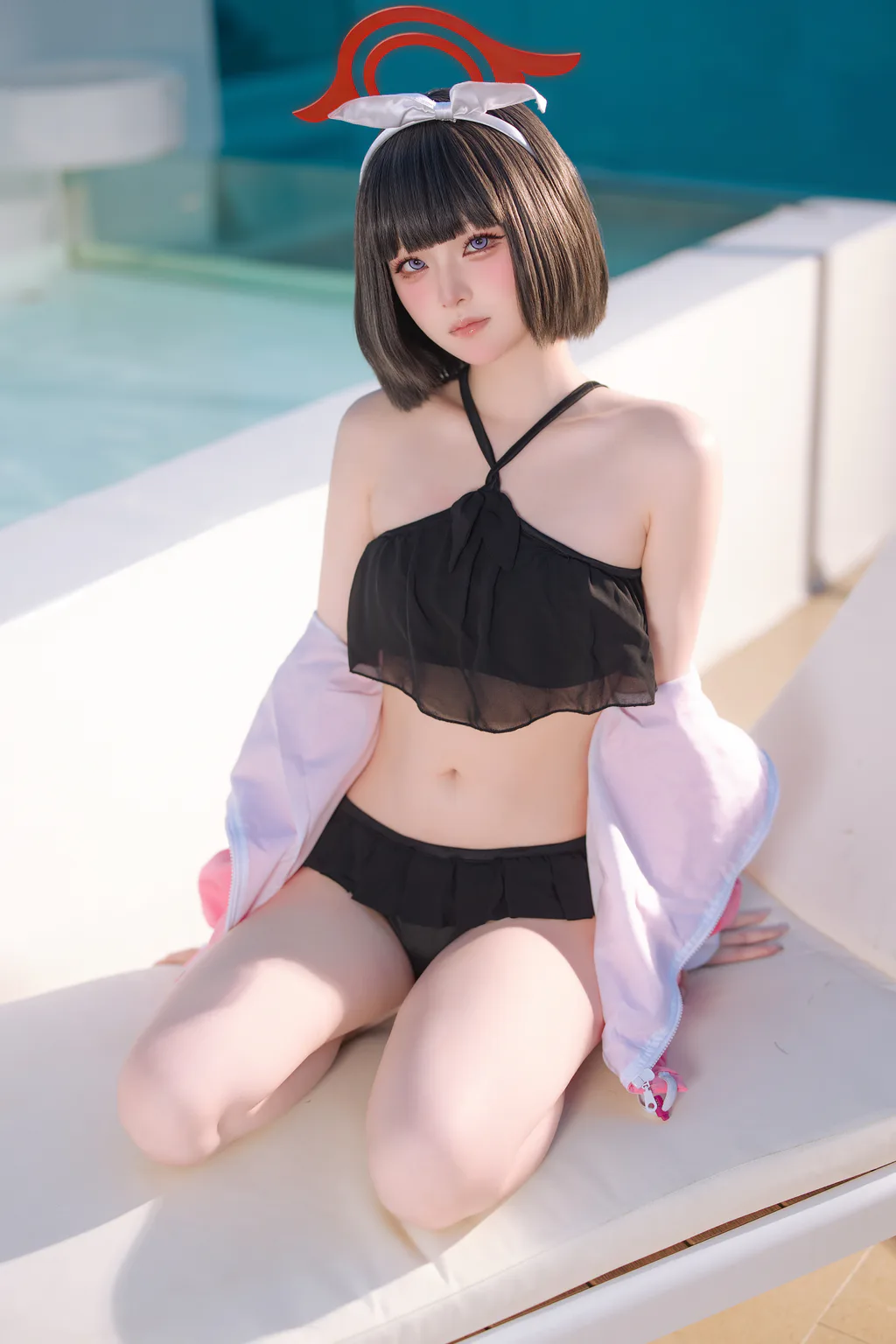 屿鱼 NO.071 – 蔚蓝档案 静山真白泳装[30P/218MB]插图