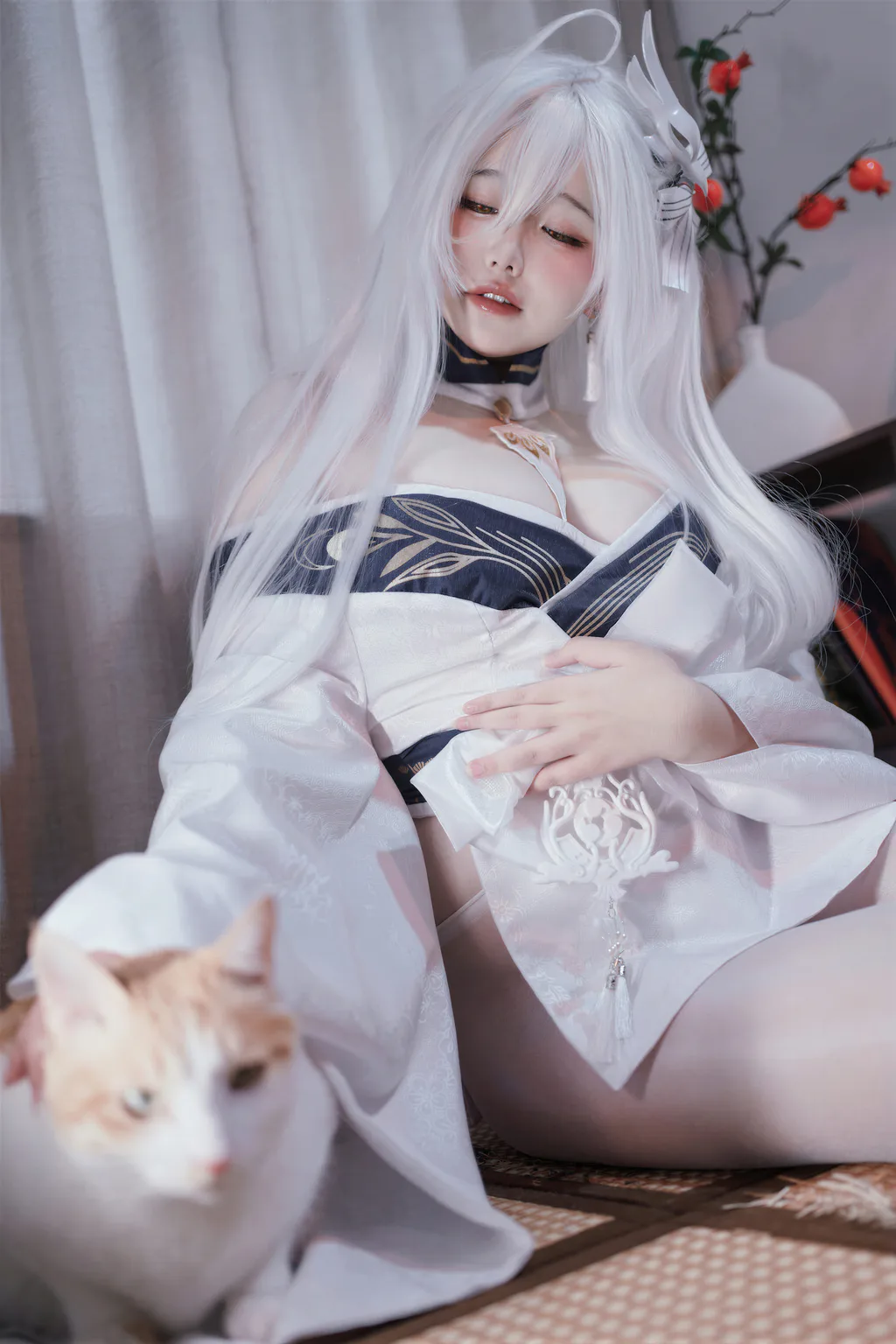 阿半今天很开心 NO.045 – 碧蓝航线 白凤和服[44P/1V/687MB]插图3
