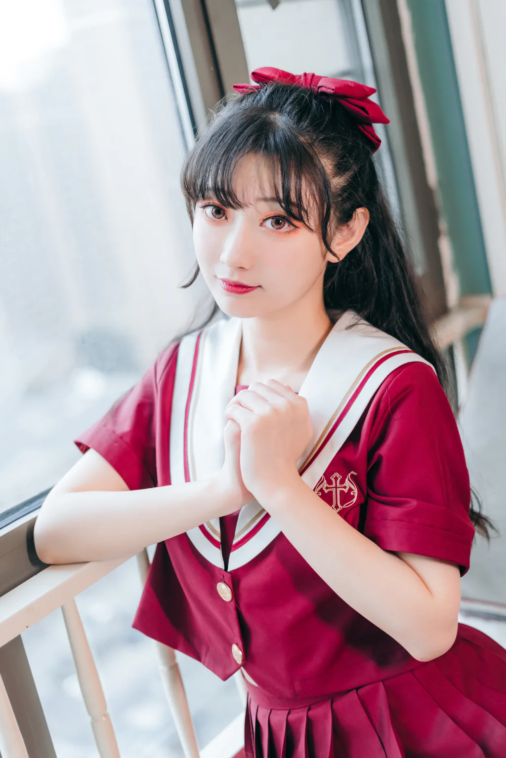 [YITUYU艺图语]2023.06.08 红色JK 桃墨公子x[22+1P/210MB]插图3