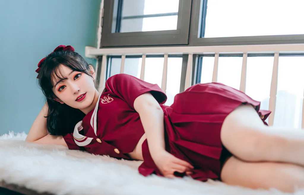 [YITUYU艺图语]2023.06.08 红色JK 桃墨公子x[22+1P/210MB]插图