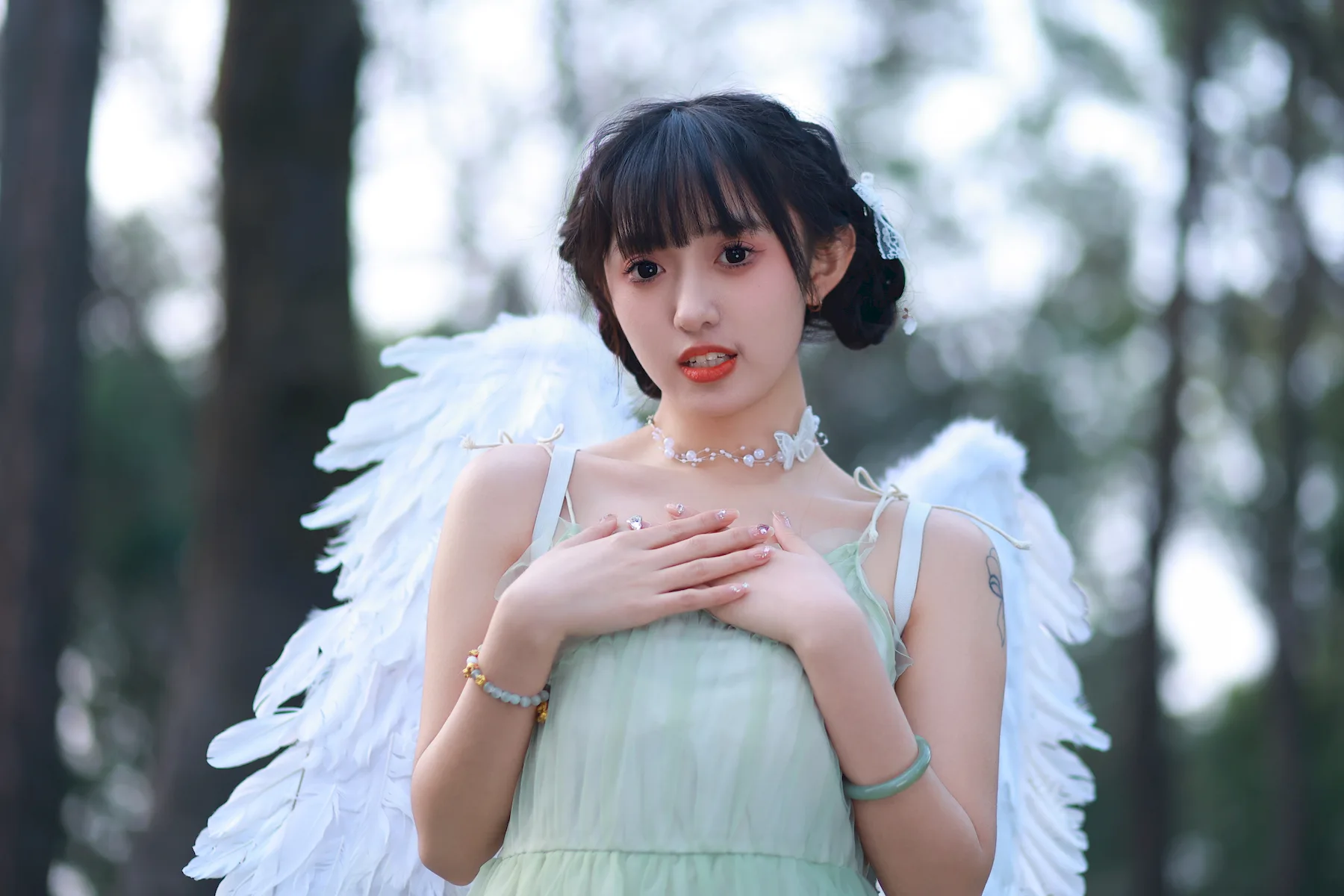 [YITUYU艺图语]2023.06.28 森林之歌 锘锘吃糯米[21+1P/126MB]插图1