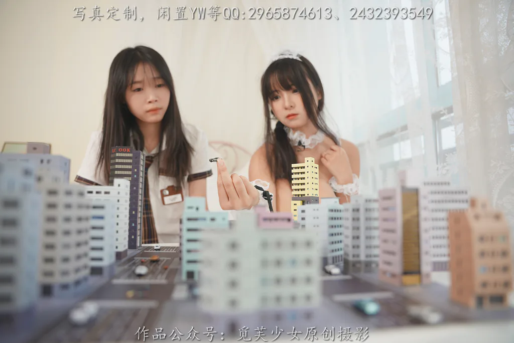 [觅芙少女]NO.155 娜娜 x 敏敏-梦境误入小人国，化身巨人少女[126P/1V/1.24GB]插图2