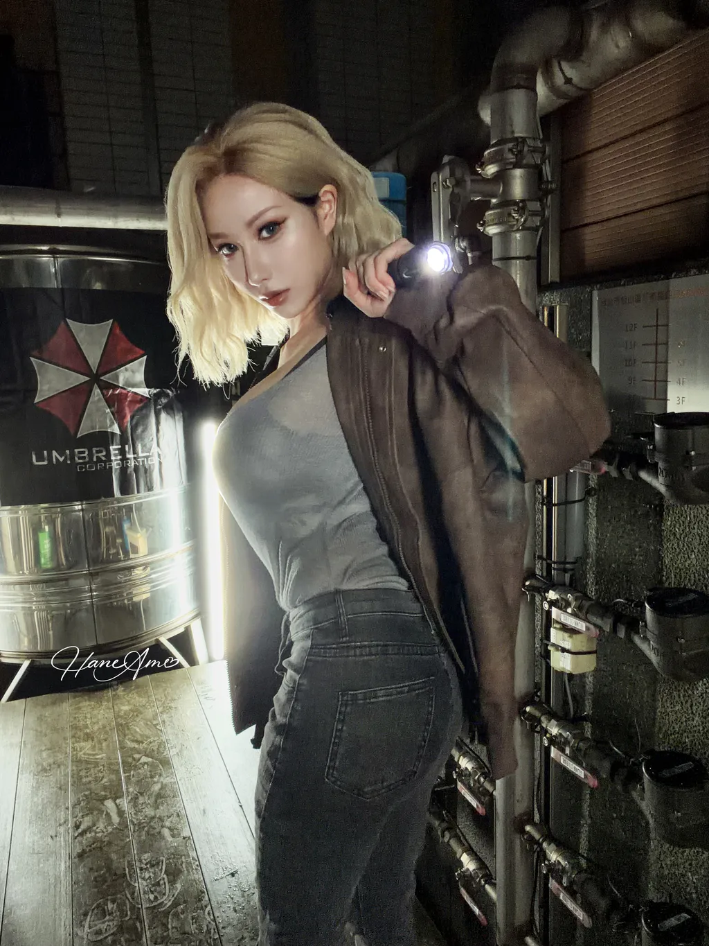 Hane Ame 雨波写真 NO.267 – Resident Evil Requiem garage[39P/217MB]插图3