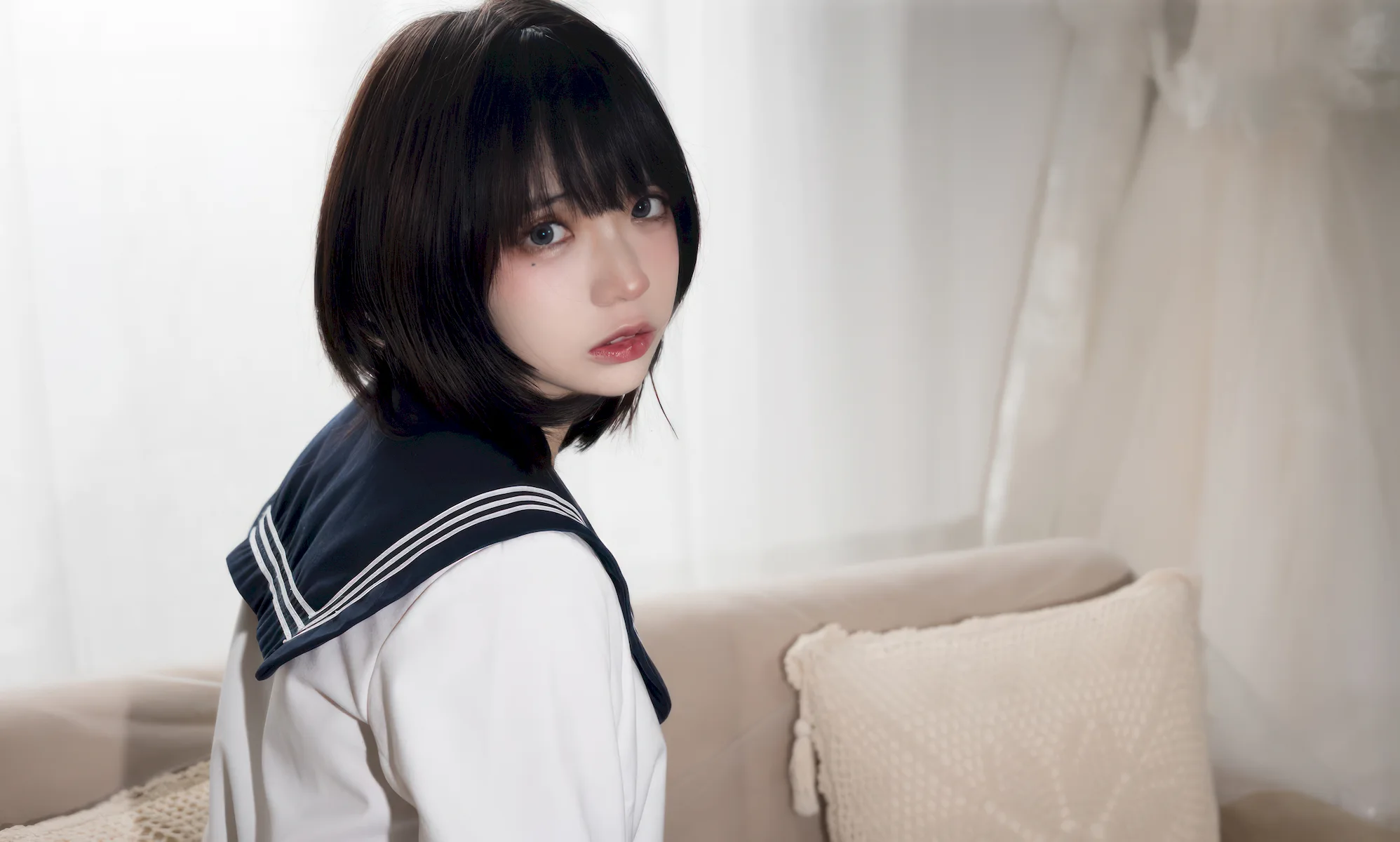 疯猫ss NO.163 – 致郁JK[40P/284MB]插图2