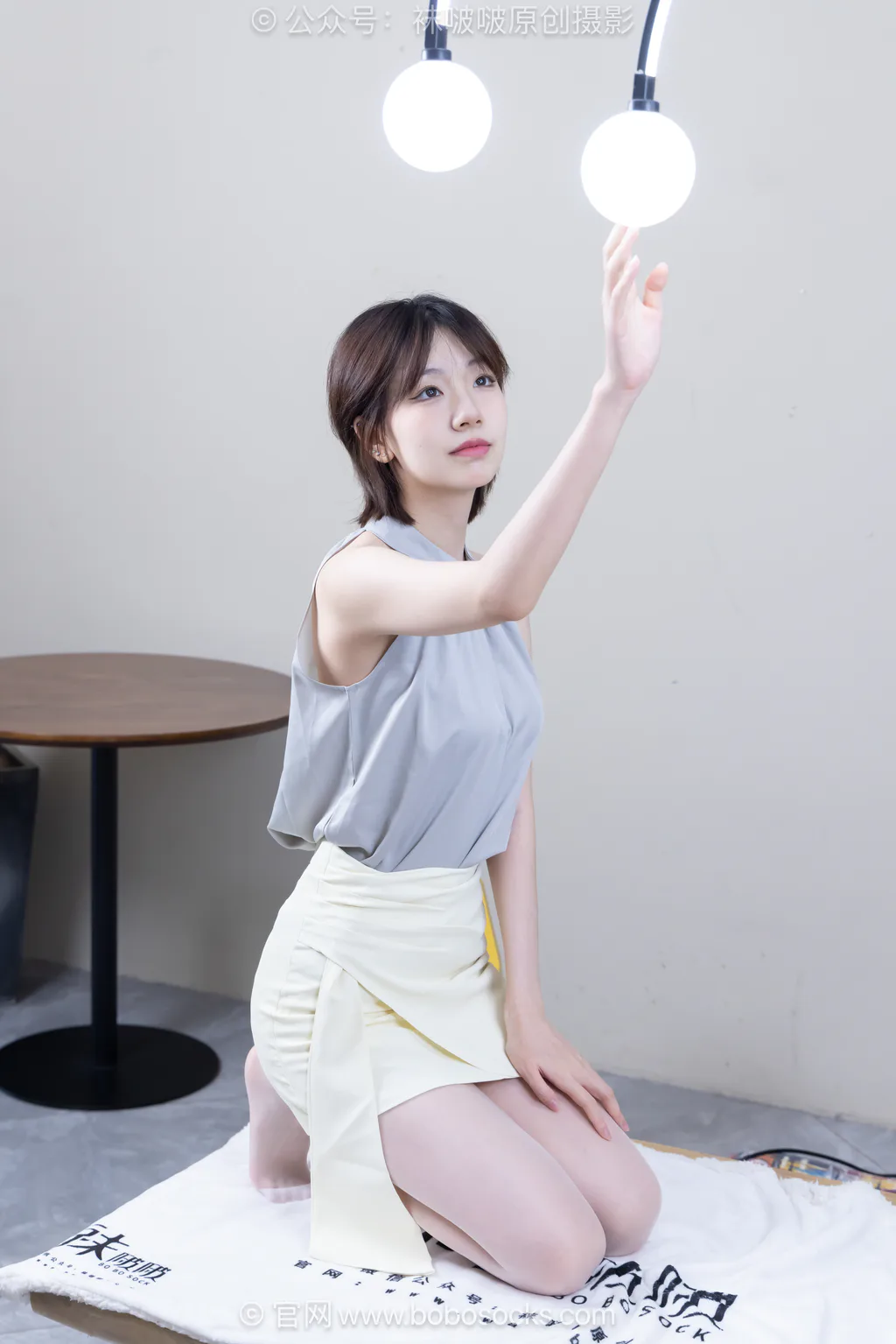[BoBoSocks袜啵啵]NO.717 小甜豆-高跟鞋、薄白丝[145P/1V/5.21GB]插图3