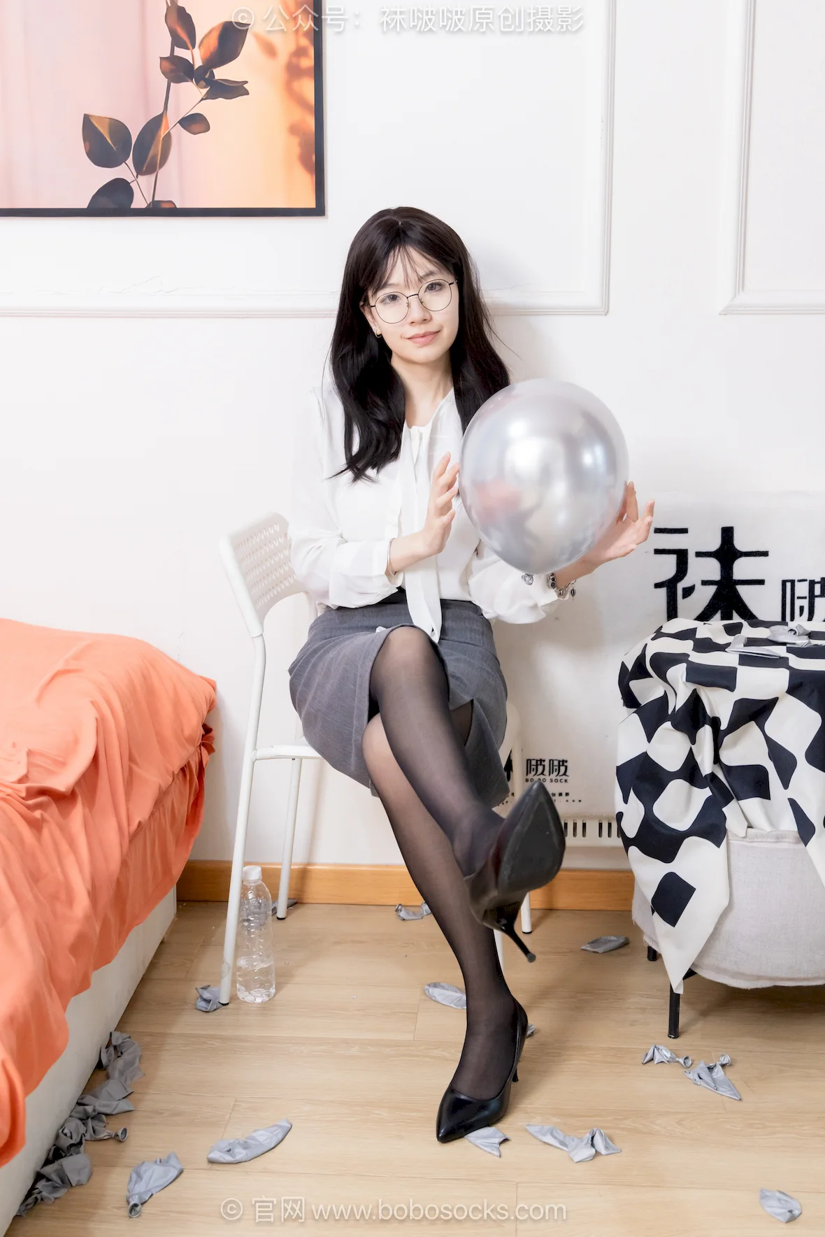 [BoBoSocks袜啵啵]NO.739 小甜豆-高跟鞋、薄黑丝、薄肉丝[163P/1V/7.64GB]插图2