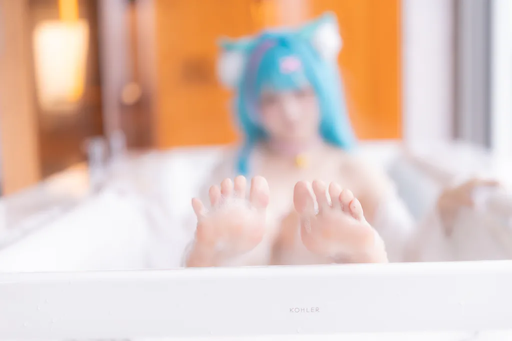 Xiaoyukiko NO.008 – Mint PJs 异环 薄荷 浴室睡衣[42P/80MB]插图