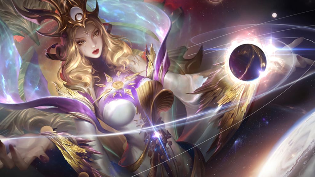 桌面壁纸 091 王者荣耀倪克斯神谕武则天3440×1440高清带鱼屏壁纸插图