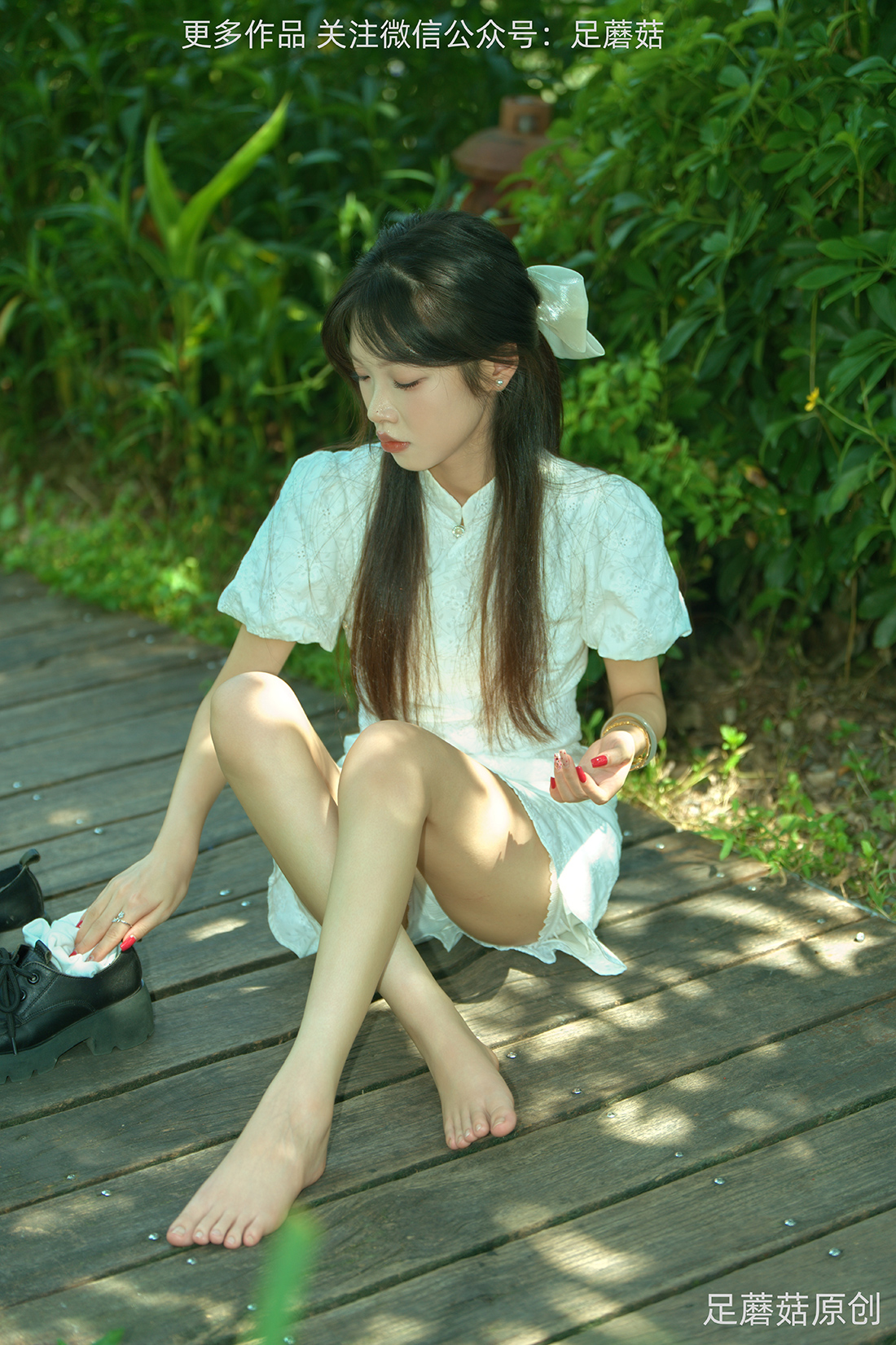 [足蘑菇] 第38期-饼饼-夏日蝉鸣与旗袍 [100P/540MB]插图4