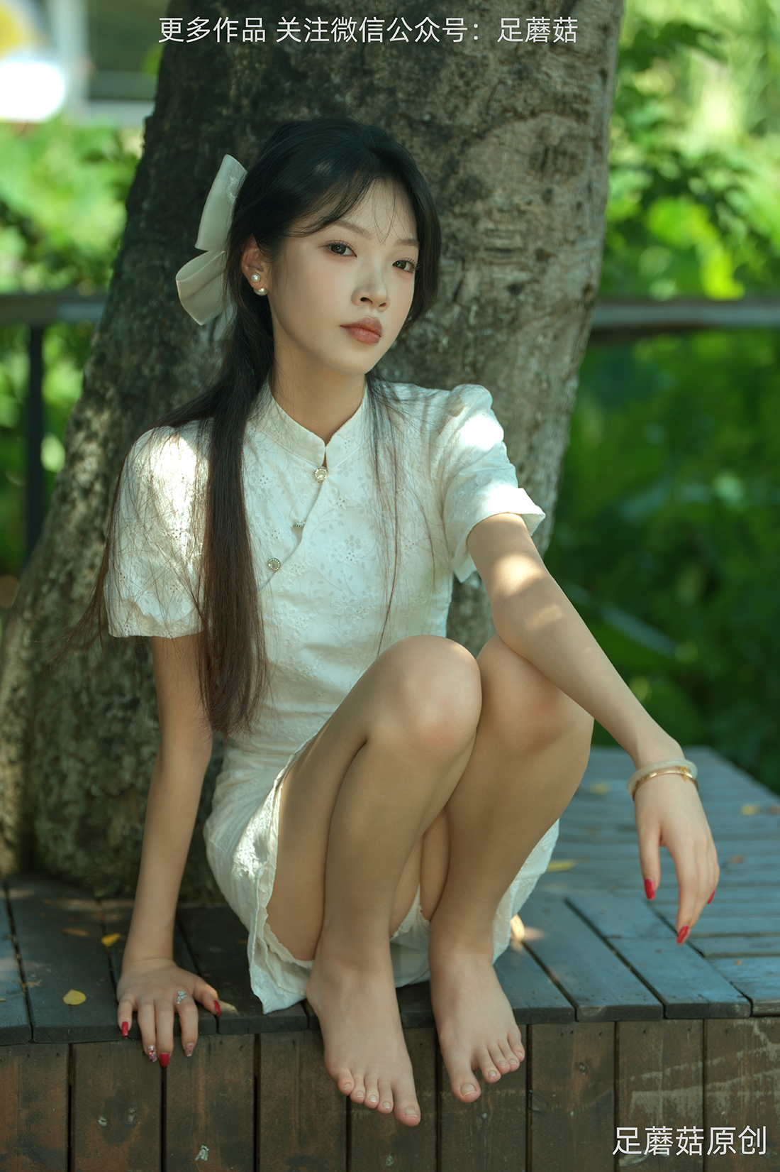 [足蘑菇] 第38期-饼饼-夏日蝉鸣与旗袍 [100P/540MB]插图2