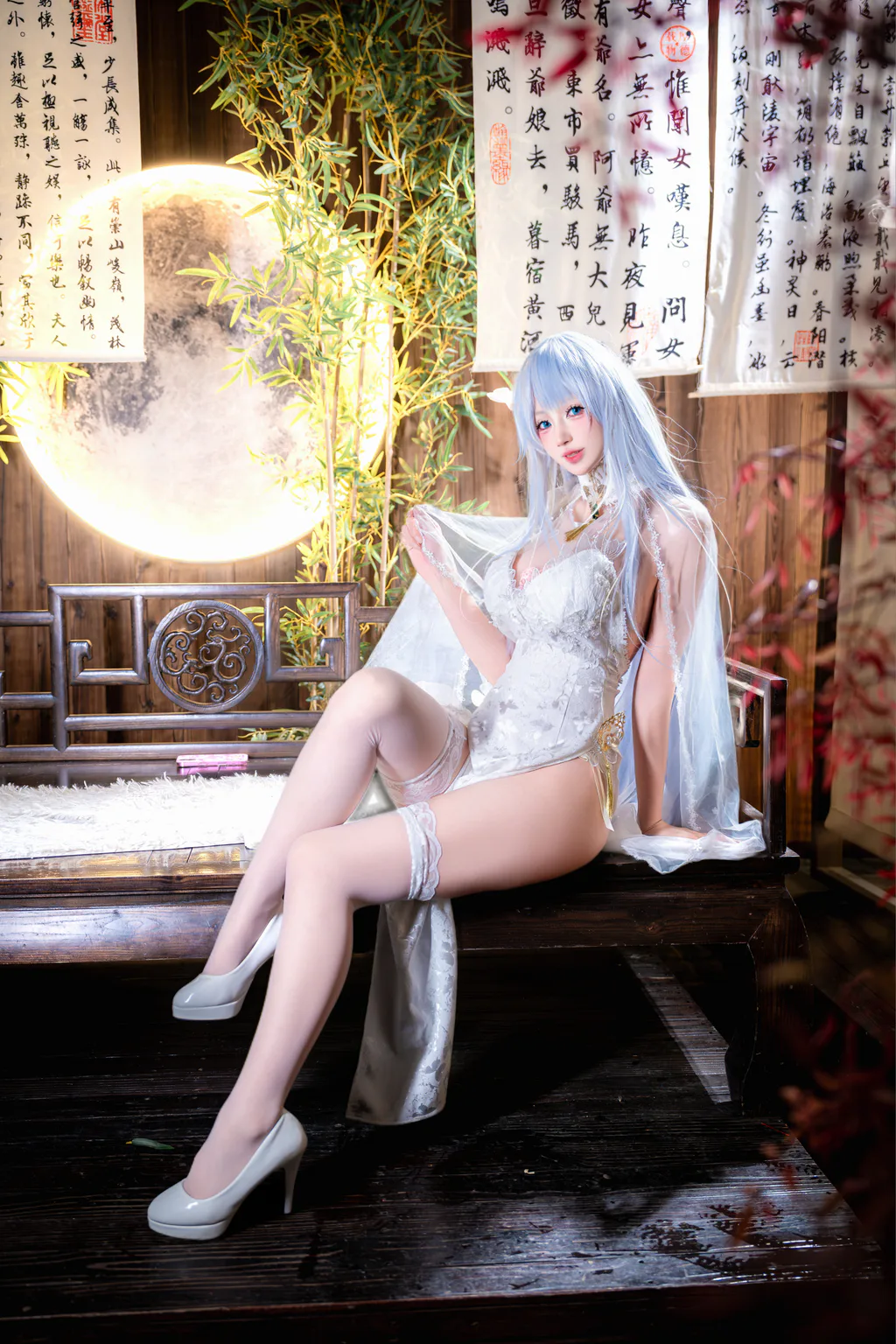 西园寺南歌写真 NO.038 – 碧蓝航线 阿尔比恩旗袍[9P/40MB]插图1