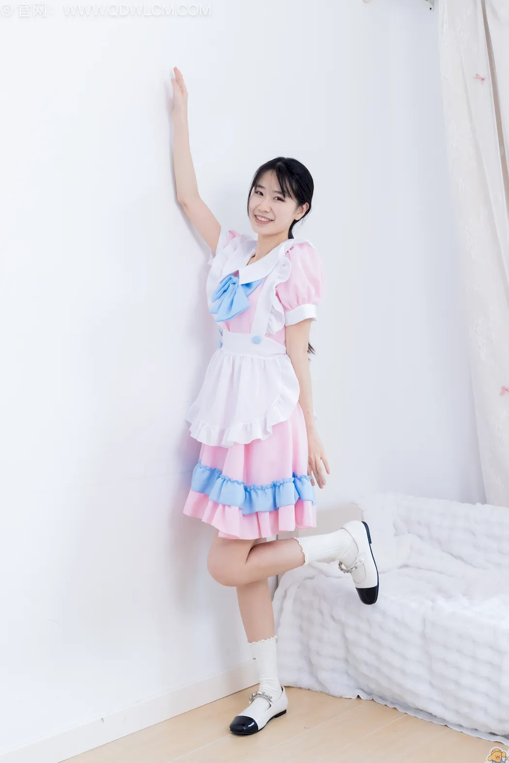 勿恋传媒 NO.2802 菜菜-平底鞋、白棉袜、裸足、钕仆装[326P/1V/5.71GB]插图1