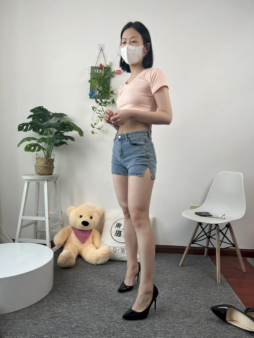 三禾摄影 NO.084 牛仔短裤 高跟[319P/1V/1.49GB]插图3