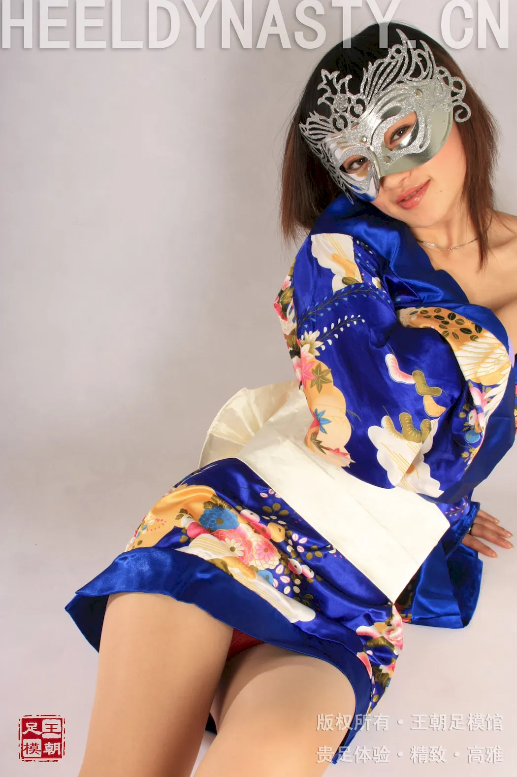 [王朝贵足]0031 室内套图 宣萱东瀛风情日式蓝色和服肉色丝袜系列B[29P/16MB]插图1
