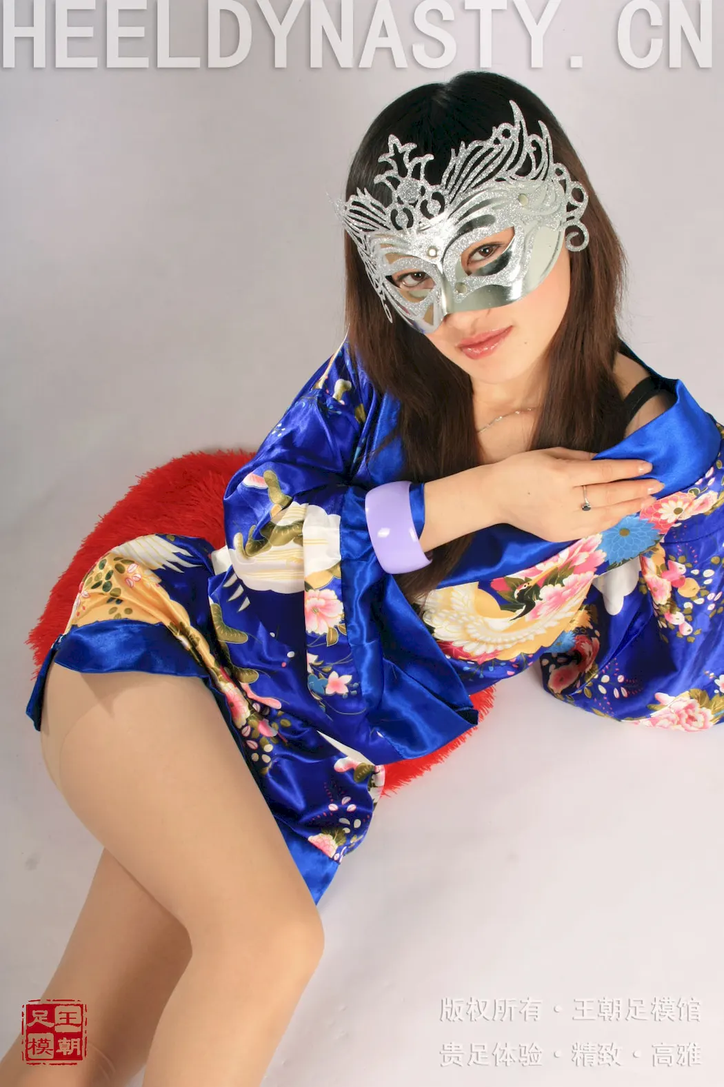 [王朝贵足]0023 室内套图 宣萱东瀛风情日式蓝色和服肉色丝袜系列A[40P/24MB]插图