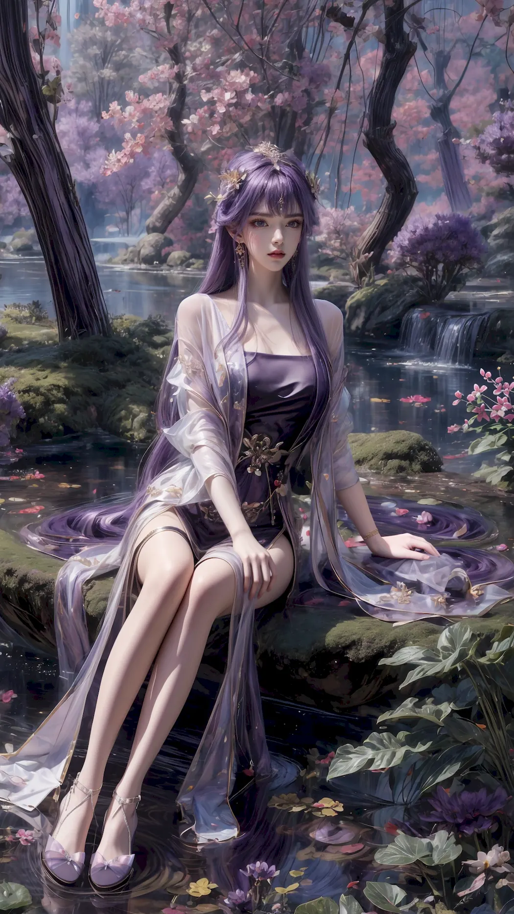 AI绘画 1174 百炼成神-天穹长老黑丝长腿[35P/115M]插图1