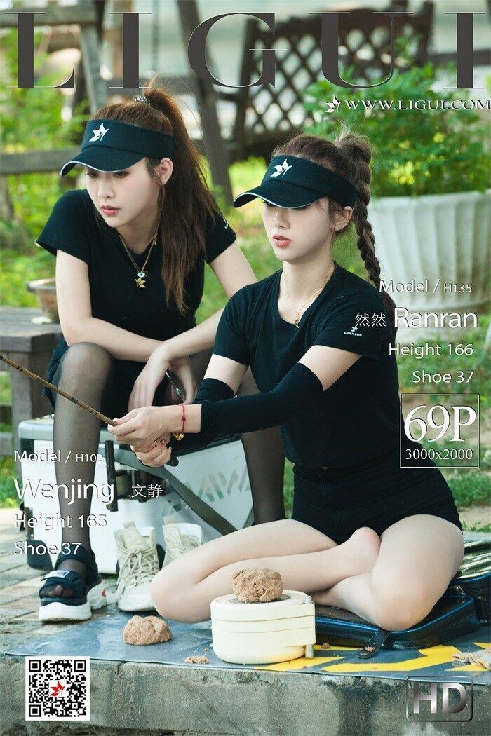 [Ligui丽柜] 2019.08.07 户外达人 Model 文静&然然 [69+1P/50MB]