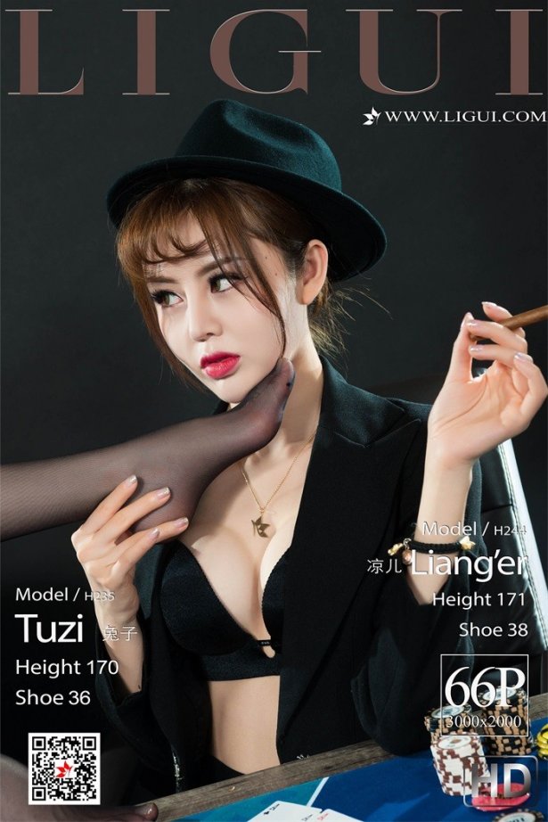 [Ligui丽柜] 2019.10.11 黑色妲己 兔子&凉儿 [67P/158MB]