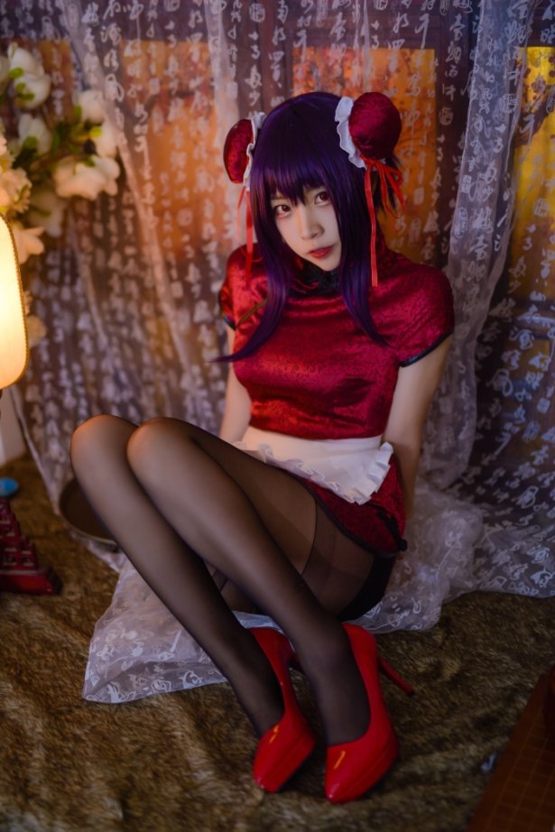 人气Coser动漫博主@二佐Nisa 女主學姐黑丝 红色旗袍 [31P/102MB]