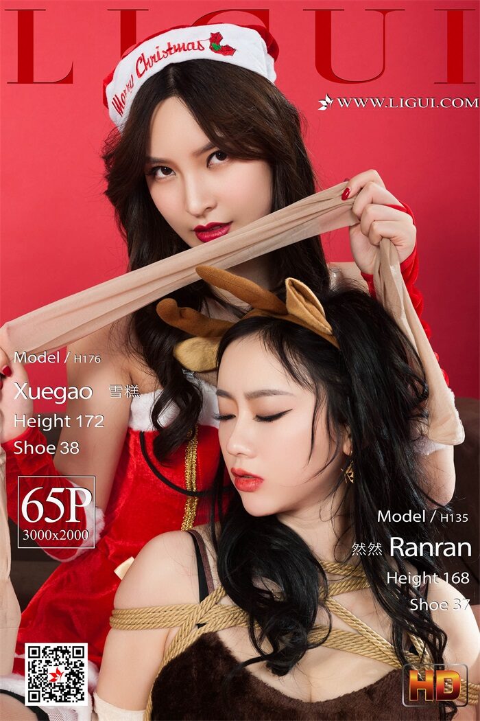 [Ligui丽柜] 2019.12.23《双生姐妹花》之圣诞大礼众筹版 [66P/159MB]