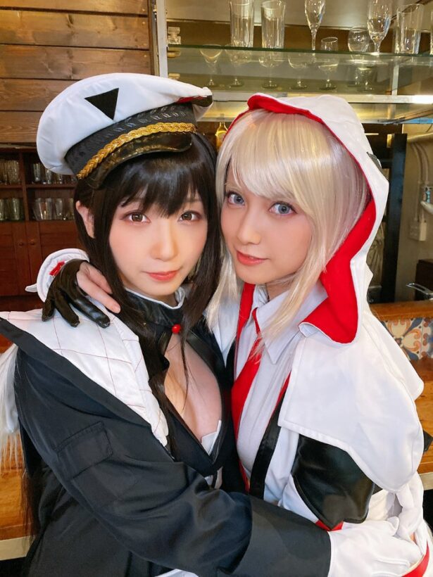 梦幻共演《桃月梨子+伊织萌》荒野行动×东京喰种合作活动一起拍写真