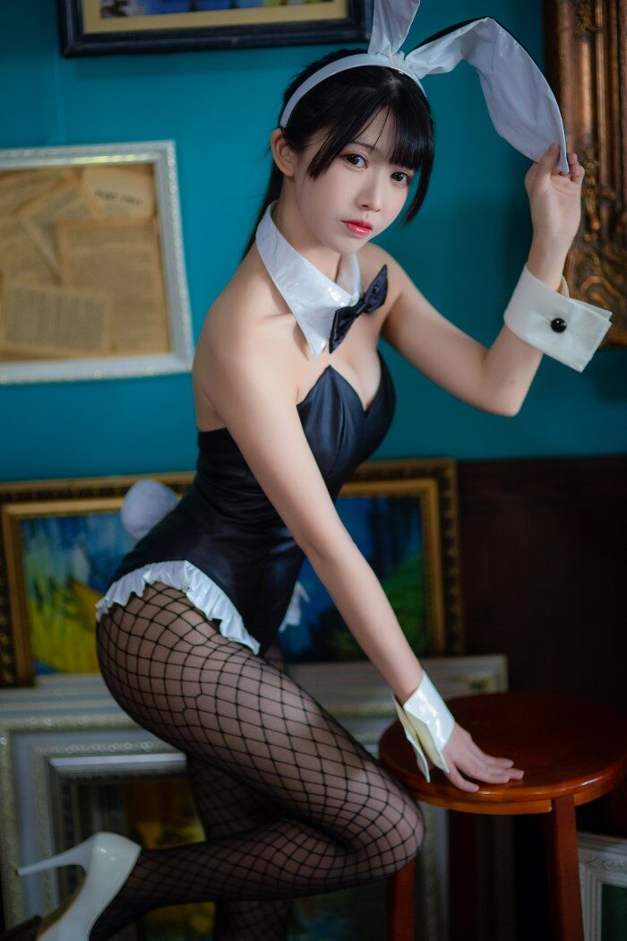 网荭Coser@鳗鱼霏儿 – 加藤惠 兔女郎 [25P/291MB]