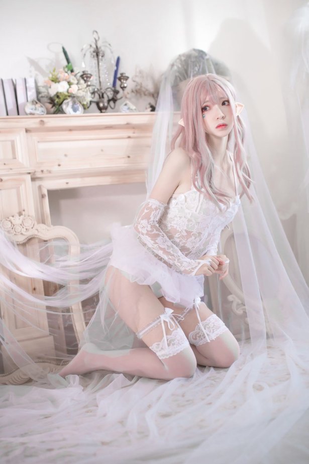 网荭Coser@疯猫ss – 纯白精灵 [29P/937MB]
