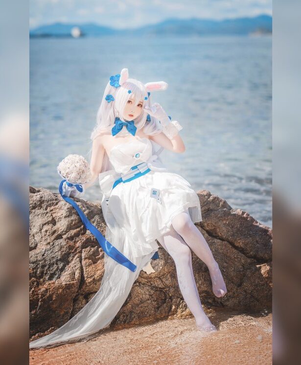 网荭Coser@面饼仙儿 拉菲婚纱 [14P/98MB]