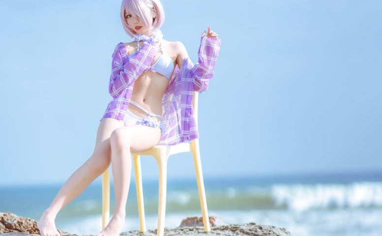 果咩酱w – 海边玛修 [35P/318MB]