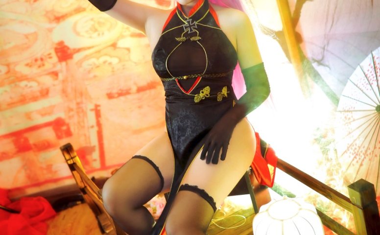 小容仔咕咕咕 – 沙恩霍斯特旗袍 [11P/170MB]