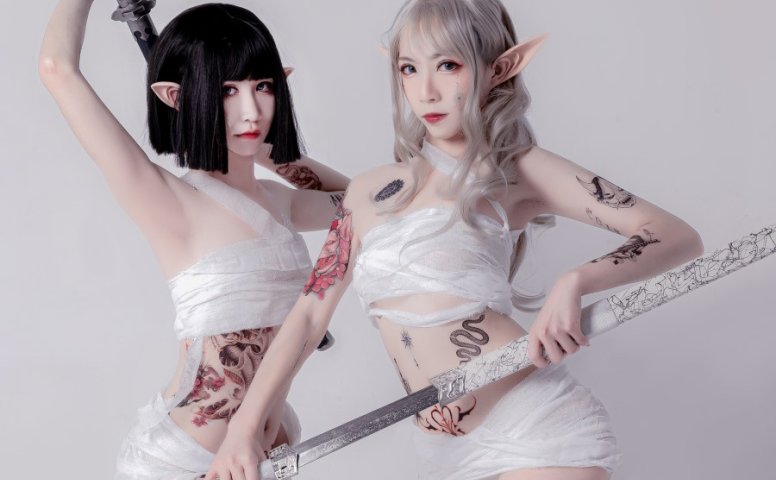 阮邑_Fairy – 绑带和武士 [40P/401MB]