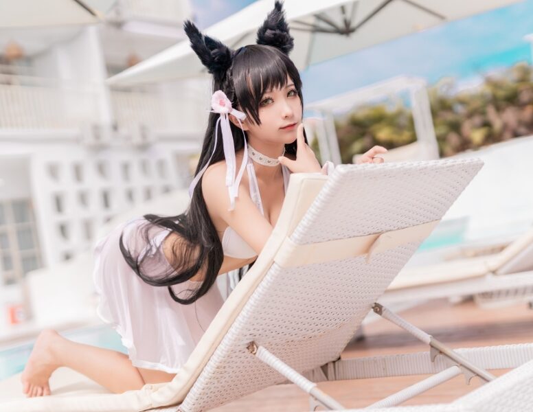 蠢沫沫 – 爱宕犬泳装 [37P/524MB]