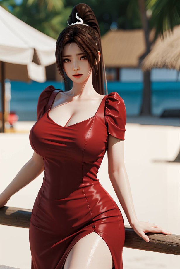 AI绘画 093 不知火舞 红色晚礼服[118P/277MB]